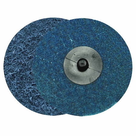 3 Inch ROLL-ON/ROLL-OFF Style Surface Conditioning Sanding Disc (Blue / Fine)